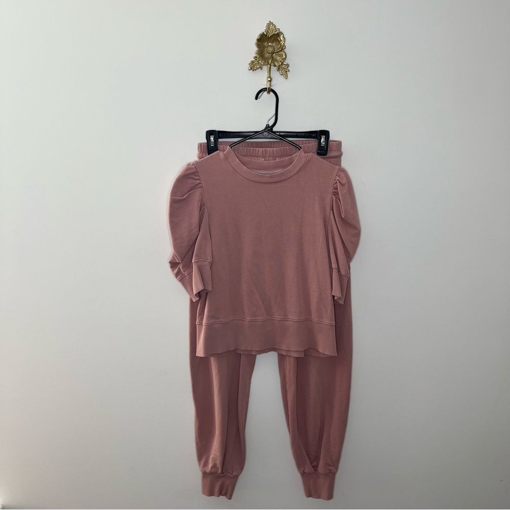 Sold Out NY The Just Enough Puff Short Sleeve Sweatshirt & Pants S
